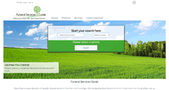 Desktop Screenshot of funeralservicesguide.com