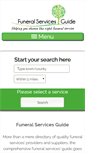 Mobile Screenshot of funeralservicesguide.com